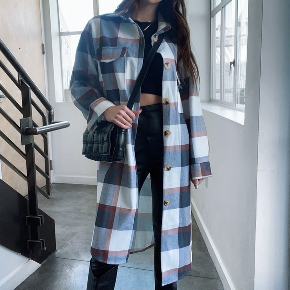 Jackets & Blazers - Full Length Flannel Jacket
